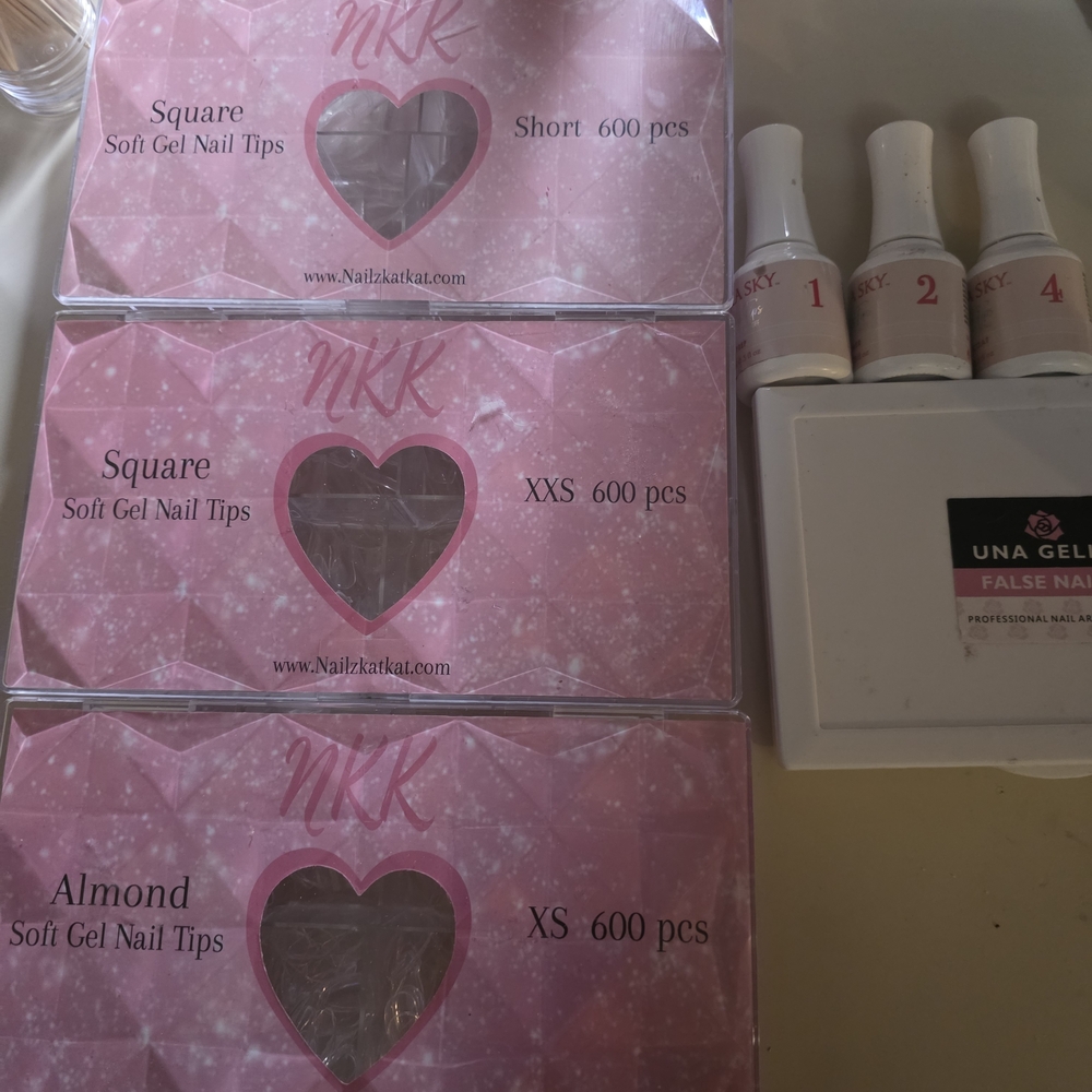 NKK Soft Gel Nail Tips Set - Pink